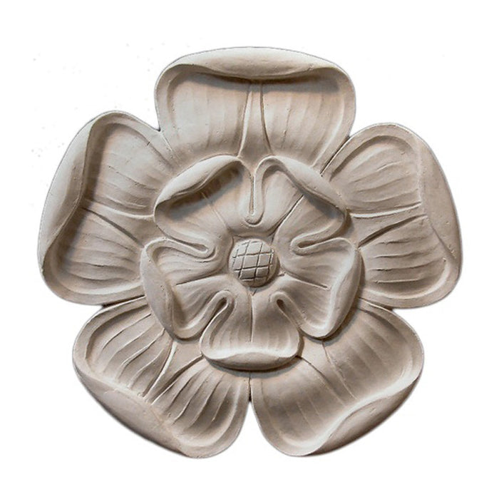 14-1/2" (Diam.) x 1" (Relief) - Roman Style Flower Medallion - [Plaster Material] - Brockwell Incorporated