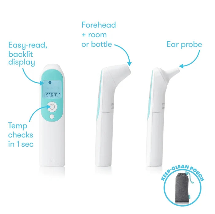 3-in-1 Ear, Forehead + Touchless Infrared Thermometer - FridaBaby