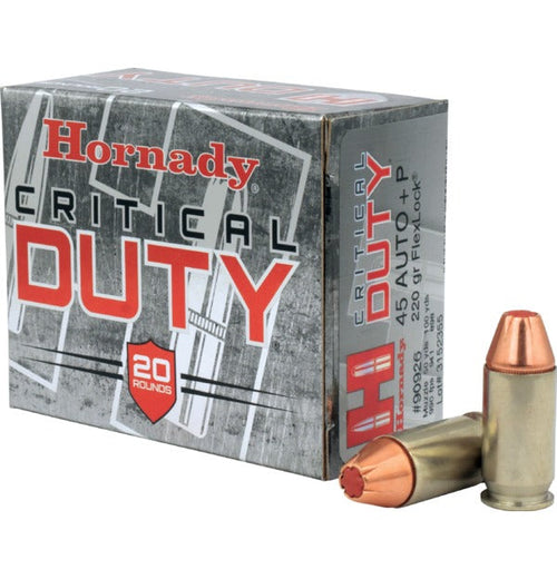 Hornady 45 Auto +P 220 gr FlexLock® Critical Duty®