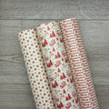 Red and Cream Red Line Set