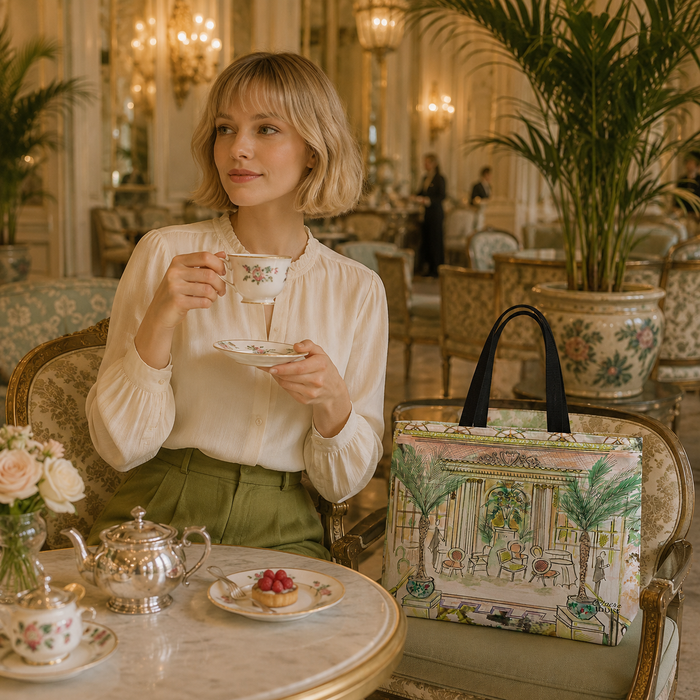 Afternoon Tea At The Ritz double sided print shopper