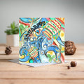 Aquarius Greetings Card - Pack of 6