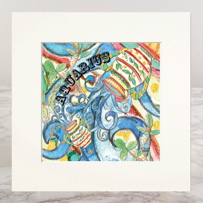 Aquarius Mounted Print