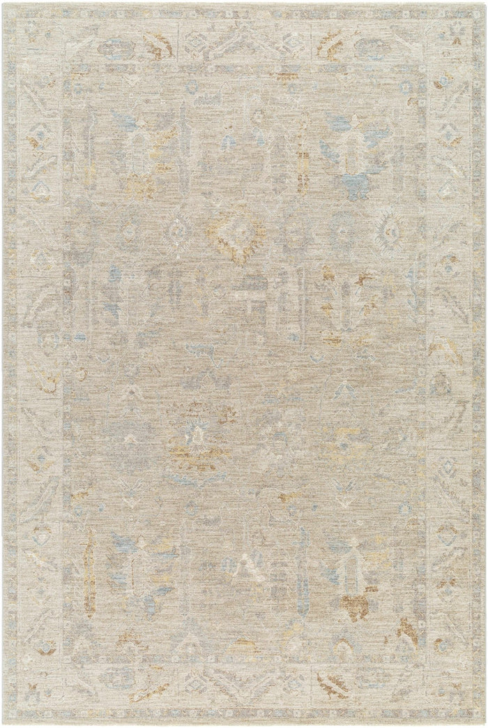 Ashra Traditional Style Beige And Brown Thick Luxe Area Rug - The Rug Decor