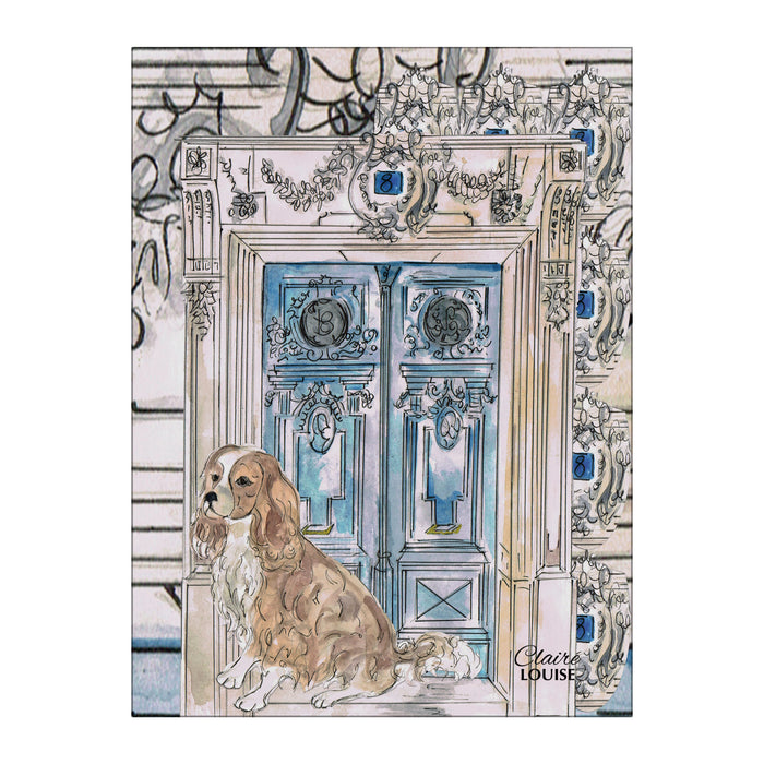 At Home With King Charles Glass Wall Art