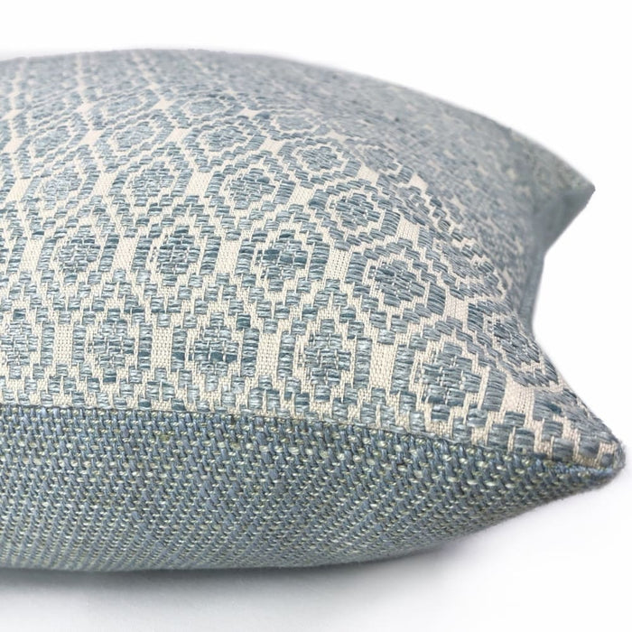 Averie Aquamarine Diamonds Geometric Pillow Cover - Aloriam