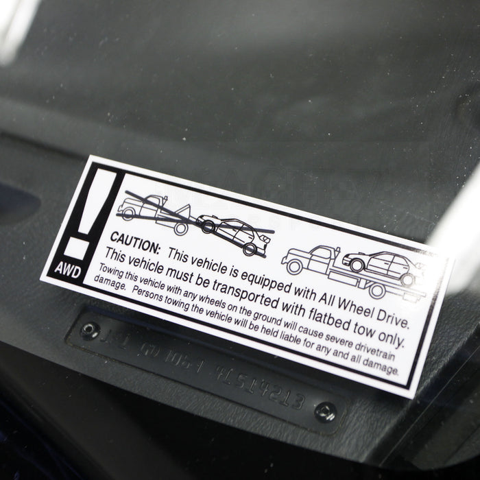 GD AWD Tow Decal