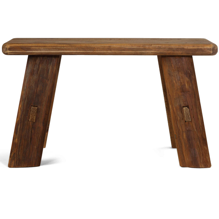 Bare Decor Leland Mudroom Entryway Bench in Reclaimed Wood, Small 28x14x16