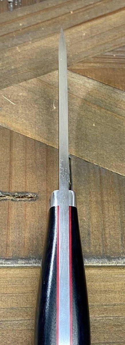 Bark River Classic Drop Point Hunter Knife S45VN Black Micarta Red Liners Mosaic Pins - NORTH RIVER OUTDOORS
