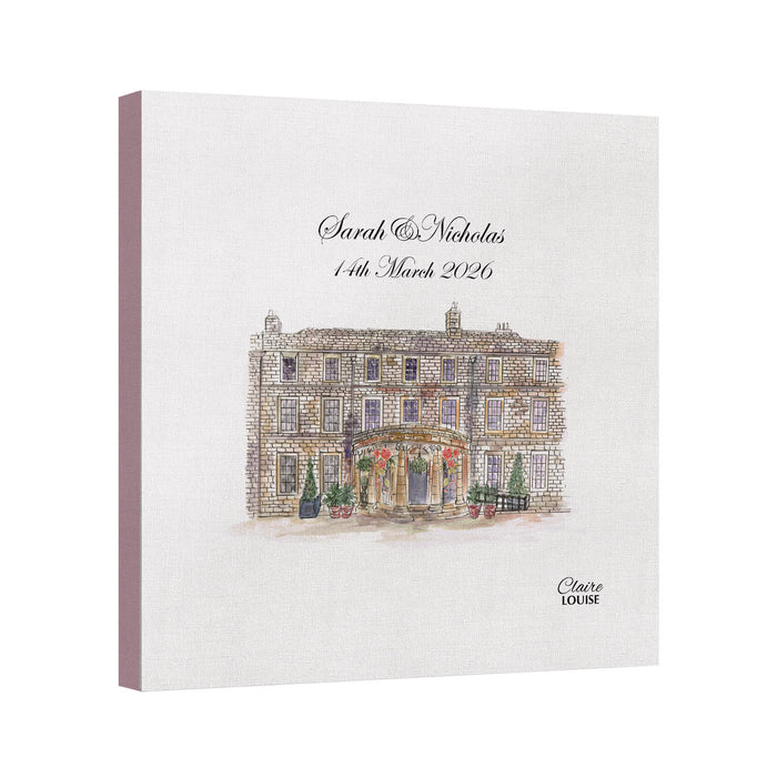 Beamish Hall Wedding Canvas Print