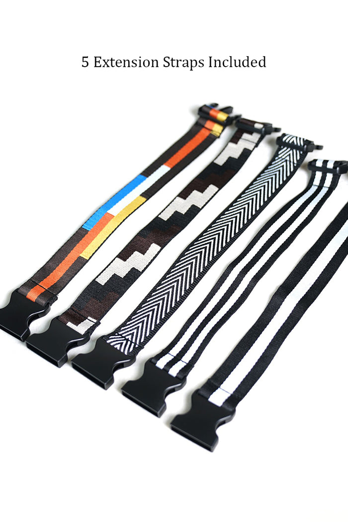 BLACK FANNY PACK WITH 5 EXTENTIONS