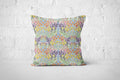 Blue Garden Blooms Cushion
