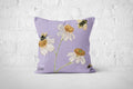 Botanical Lilac Daisies Cushion