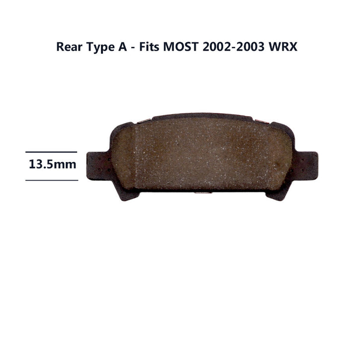 Brake Pad/Rotor Kit 2002-2003 WRX Rear Basic
