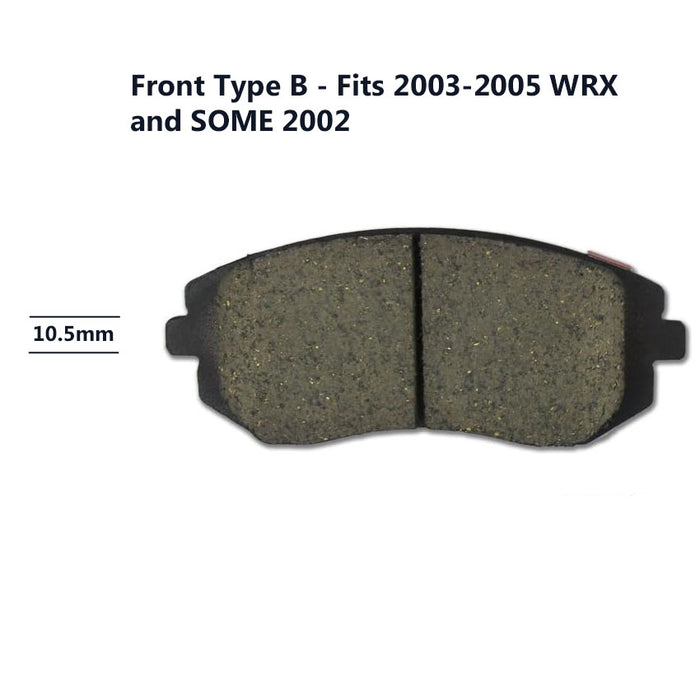 Brake Pad/Rotor Kit 2002 WRX Front Basic