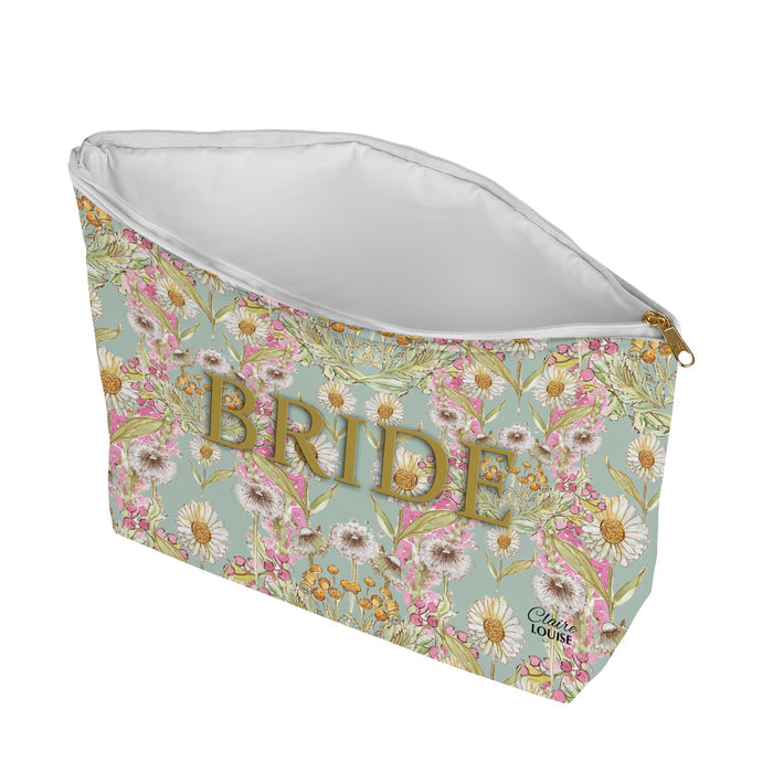 Bridal Garden Bloom Cosmetic Bag