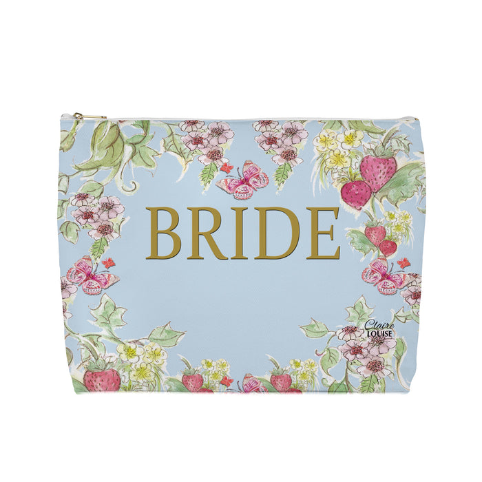Bridal Strawberries Cosmetic Bag