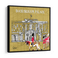 Buckingham Palace Urban Icons Framed Canvas Print