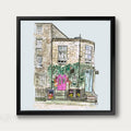 Cafedral Durham Framed Canvas Print
