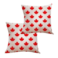 Canada Flag Maple Leaf Tiled Pillow 2-pack