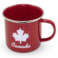 Canada Maple Leaf Red Camping Tin Mug