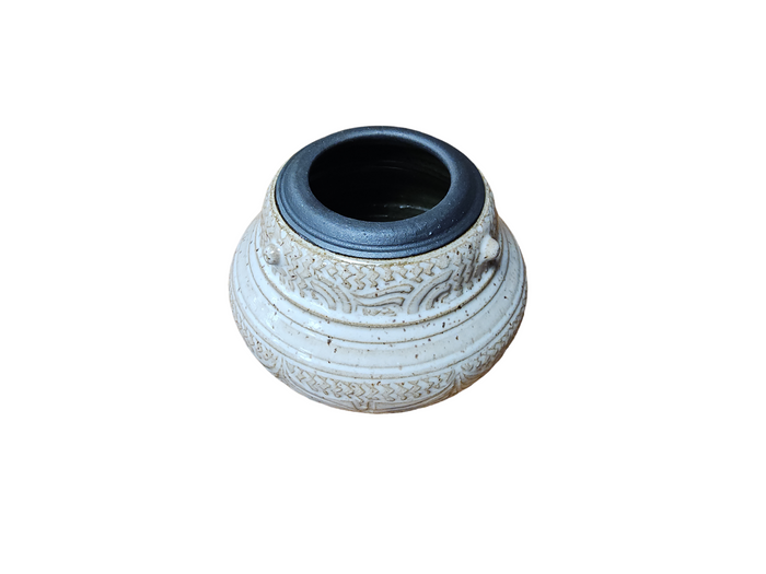 Charles Smith 5 inch White Vase