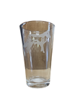 Clear Wolf Pint Glass