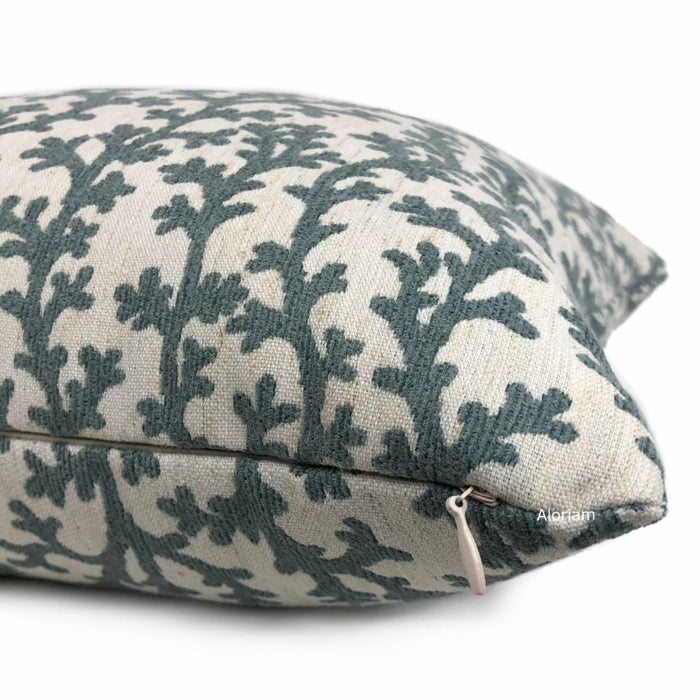 Beatrix Sage Green Floral Vine Pillow Cover - Aloriam