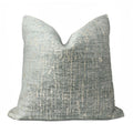Cerwyn Glacial Green Ecru Texture Pillow Cover - Aloriam