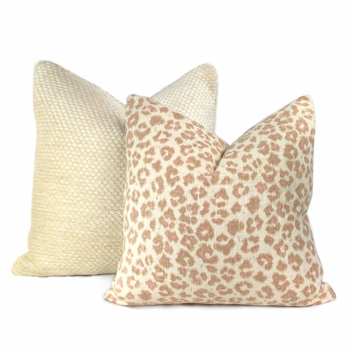 Dorchester Hobnail Texture Buttercream Chenille Pillow Cover - Aloriam