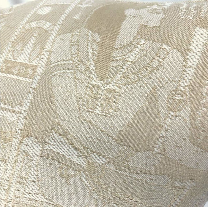Egyptian Pharoah Cream Beige Pillow Cover by Aloriam