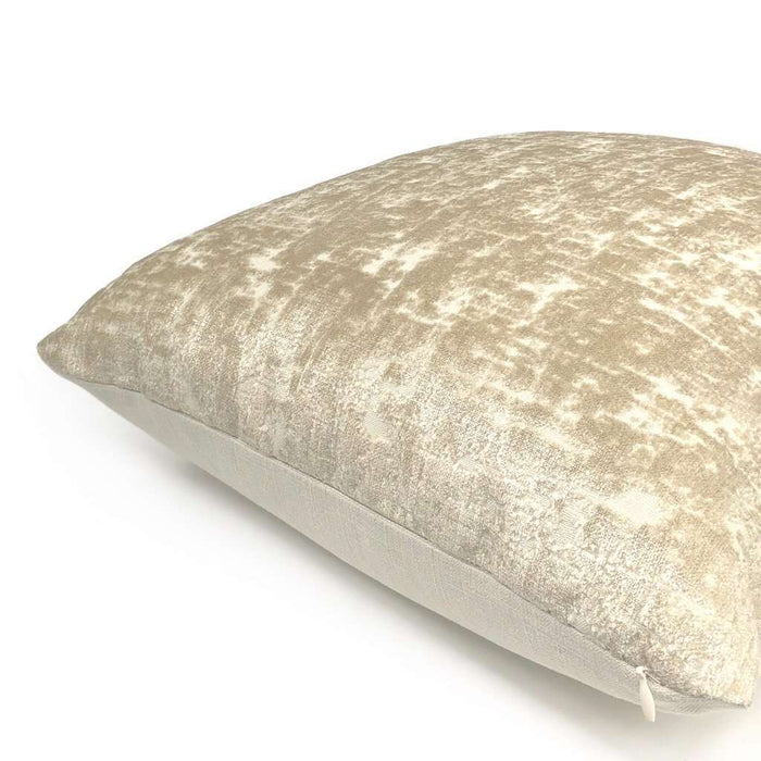 Zazie Luxe Light Champagne Gold Velvet Pillow Cover Cushion Pillow Case Euro Sham 16x16 18x18 20x20 22x22 24x24 26x26 28x28 Lumbar Pillow 12x18 12x20 12x24 14x20 16x26 by Aloriam