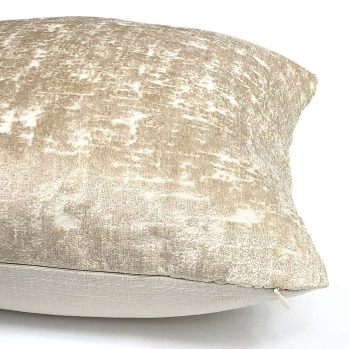 Zazie Luxe Light Champagne Gold Velvet Pillow Cover Cushion Pillow Case Euro Sham 16x16 18x18 20x20 22x22 24x24 26x26 28x28 Lumbar Pillow 12x18 12x20 12x24 14x20 16x26 by Aloriam
