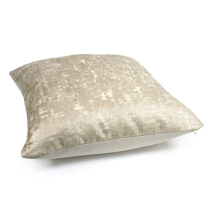 Zazie Luxe Light Champagne Gold Velvet Pillow Cover Cushion Pillow Case Euro Sham 16x16 18x18 20x20 22x22 24x24 26x26 28x28 Lumbar Pillow 12x18 12x20 12x24 14x20 16x26 by Aloriam