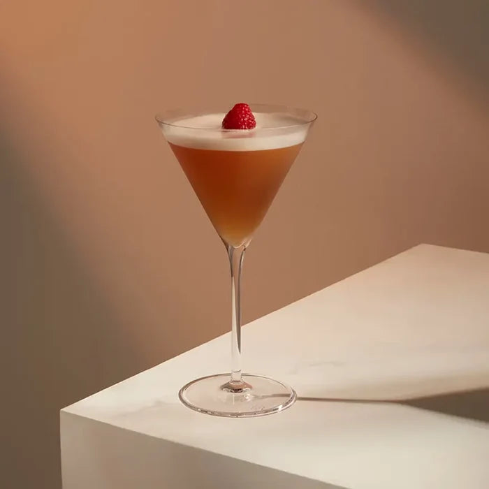 The Richard Brendon Cocktail Collection Classic Martini Glass Set of 2 showcases your favorite cocktail in style, featuring elegant crystal glasses—ideal for any occasion.