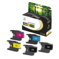 Compatible Brother LC75BK, LC75C, LC75M, LC75Y High Yield Ink Cartridge - Five Pack