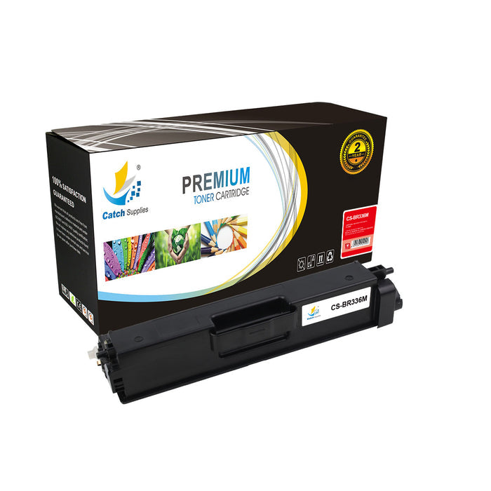 Compatible Brother TN-336BK, TN-336C, TN-336M, TN-336Y Standard-Yield Toner Cartridges, 5-Pack
