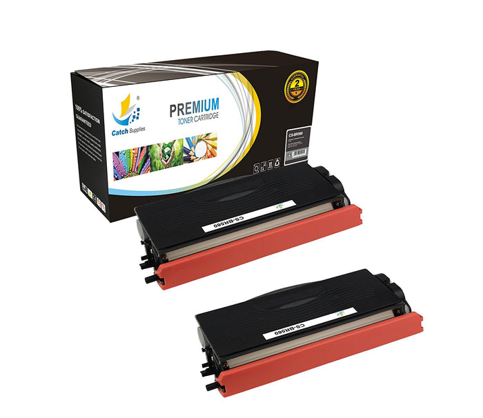 Compatible Brother TN-560 Jumbo-Yield Black Toner Cartridge Toner Cartridges, 2-Pack