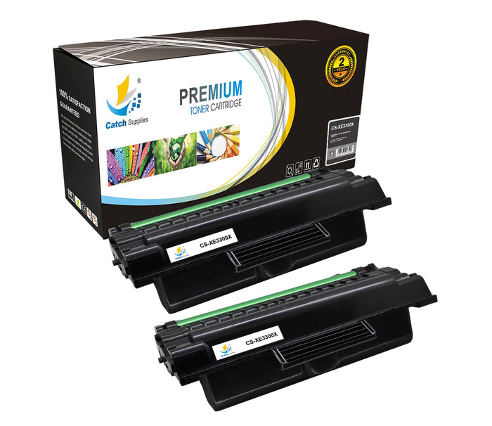 Compatible Xerox 106R01412 High-Yield Black Toner Cartridge Toner Cartridges, 2-Pack