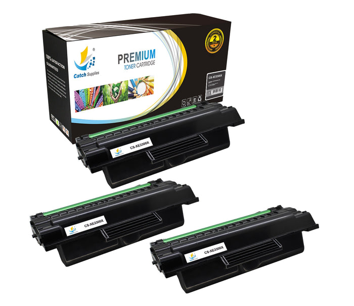 Compatible Xerox 106R01412 High-Yield Black Toner Cartridge Toner Cartridges, 3-Pack