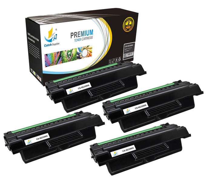 Compatible Xerox 106R01412 High-Yield Black Toner Cartridge Toner Cartridges, 4-Pack
