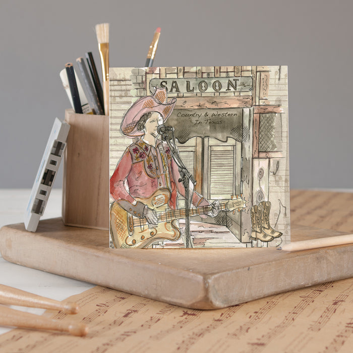 Country And Western In Texas Greetings Card - Pack of 6