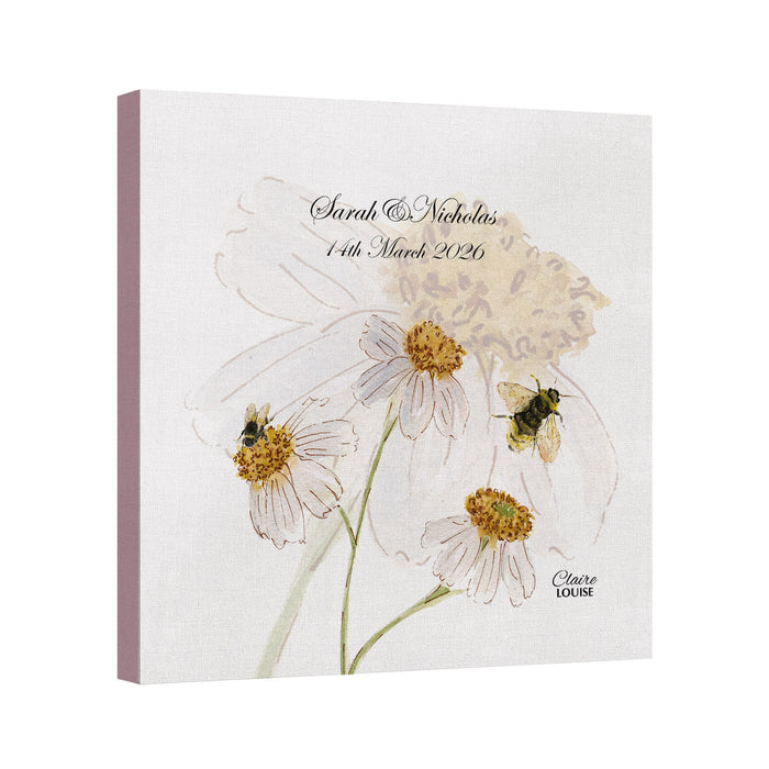 Daisies Wedding Canvas Print