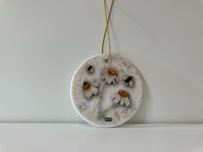 Daisies Wedding Hanging Ornament