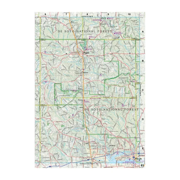 DeLorme® Atlas & Gazetteer Paper Maps Mississippi