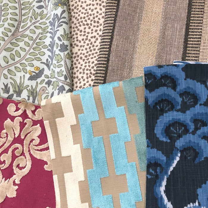Designer Fabric Remnant Scrap Lots - Home Decor Fabric Pieces (4 Pound Pack) - FREE USA SHIPPING - Aloriam