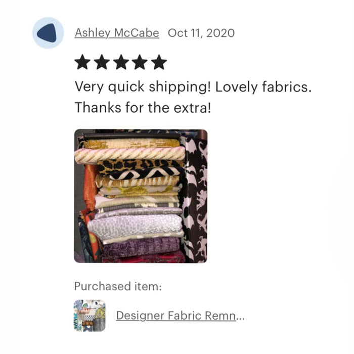 Designer Fabric Remnant Scrap Lots - Home Decor Fabric Pieces (4 Pound Pack) - FREE USA SHIPPING - Aloriam