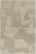 Dessa Contemporary Abstract Beige Area Rug - The Rug Decor