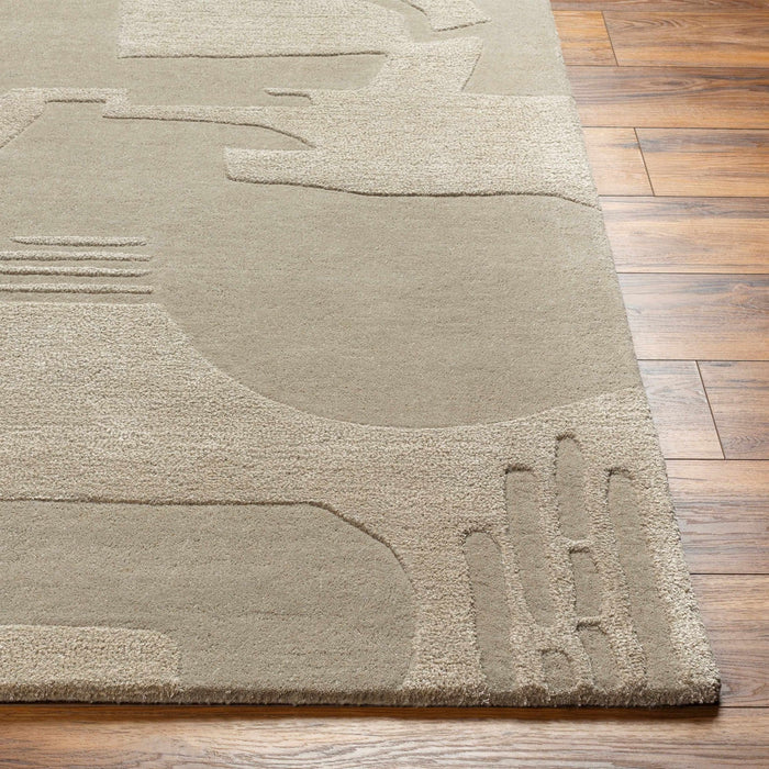 Dessa Contemporary Abstract Beige Area Rug - The Rug Decor