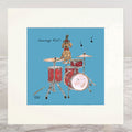 Drums Mounted Print